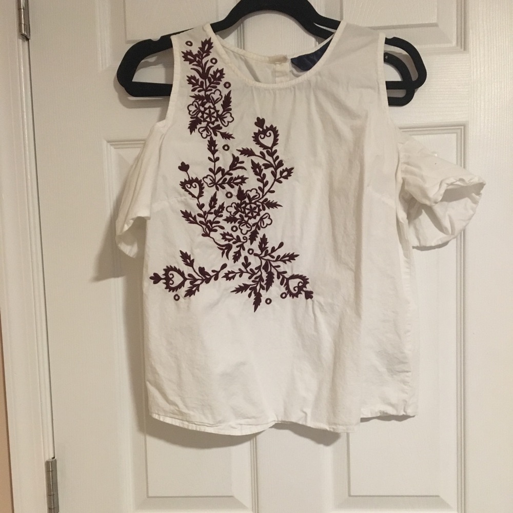 Floral off the shoulder blouse